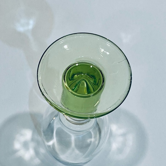 🌟5xHP🌟VTG 6 Rocco Limoncino Green Pedestal Cordial Glasses Bormioli Rocco - Picture 6 of 6